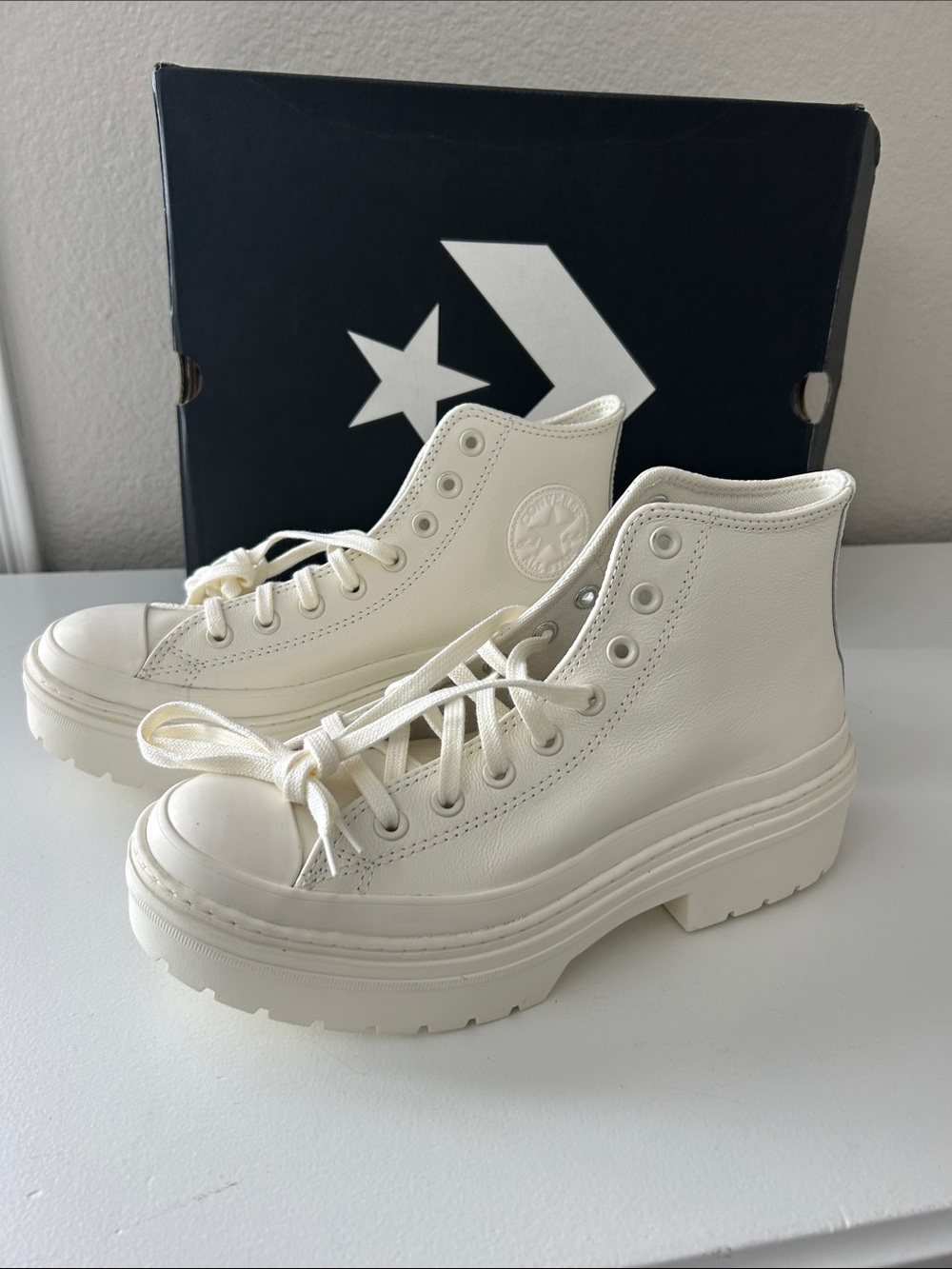 Converse Chuck Taylor All Star Lugged Heel Platform High-Tops, size 10, NIB